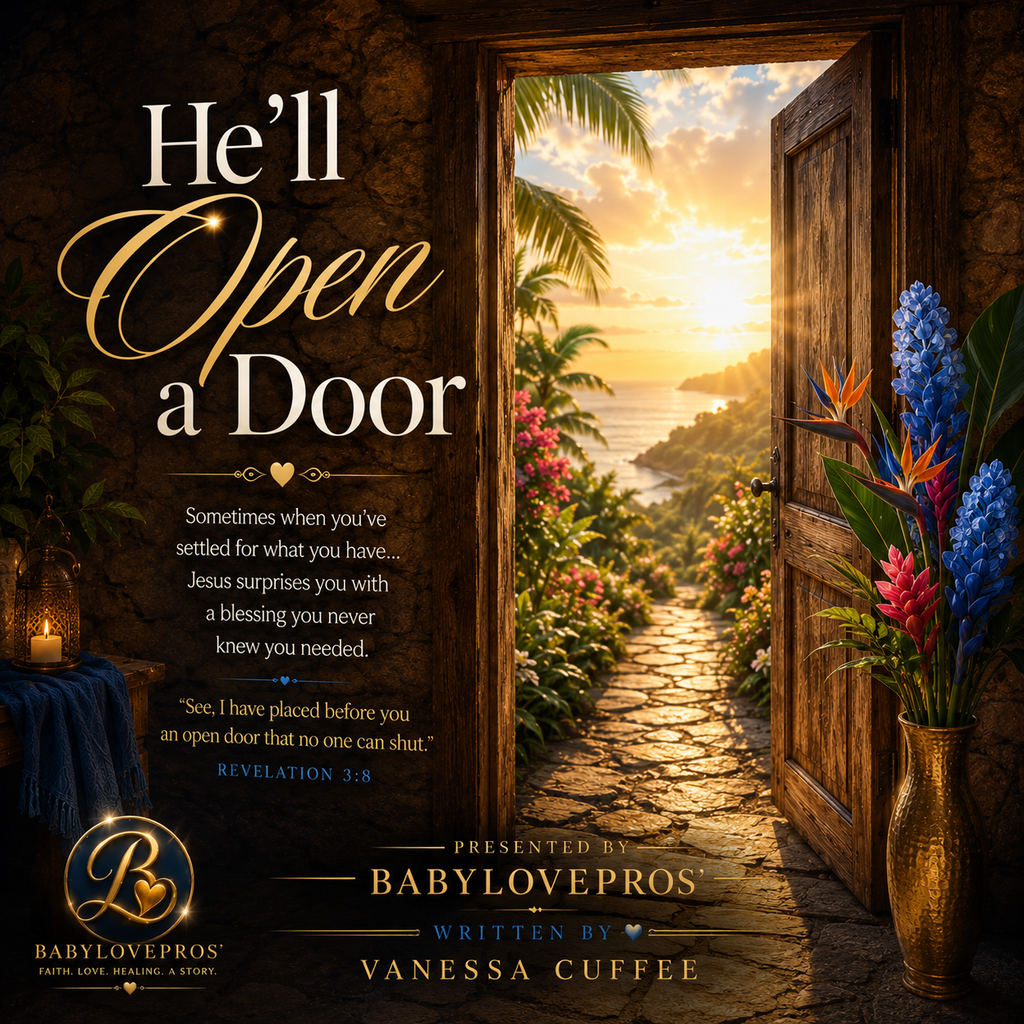 He'll Open a Door country gospel rock single cover, presented by Babylovepros’